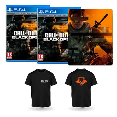 Hra na konzoli Call of Duty: Black Ops 6 - Double Steel Pack - 2x PS4 + Steelbook