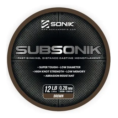 Sonik Vlasec Subsonik Brown 3000m 0,28mm 12lb