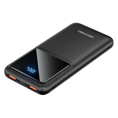 Powerbanka Vention 10000mAh 22.5W Portable Power Bank Black