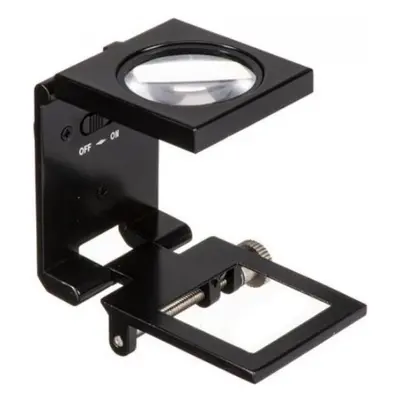 Lupa Konus lupa 55x50 mm Linen Tester 6x s LED