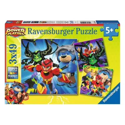 RAVENSBURGER Puzzle Power Players 3x49 dílků