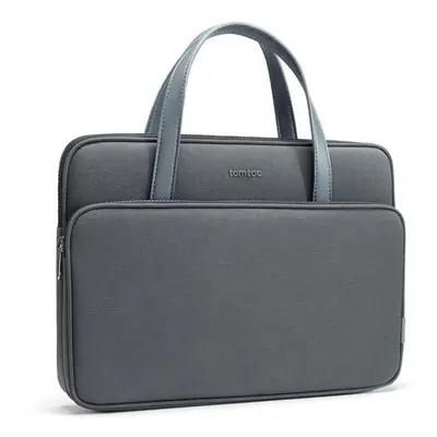 Taška na notebook tomtoc Premium Briefcase – 14" MacBook Pro (2021), šedá