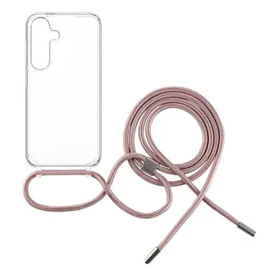 FIXED Pure Neck s růžovou šňůrkou na krk pro Samsung Galaxy S25+ FIXPUN-1505-PI