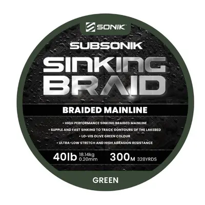 Sonik Šňůra Subsonik Sinking Braid 300m 0,20mm 40lb