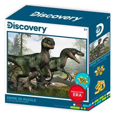 PRIME 3D Puzzle Discovery: Velociraptoři 3D 100 dílků