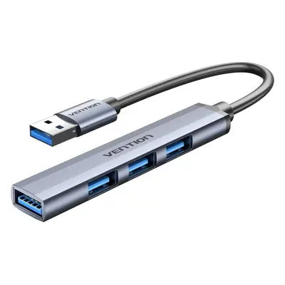 USB Hub Vention SuperMini USB 3.0 HUB 0.15m Gray