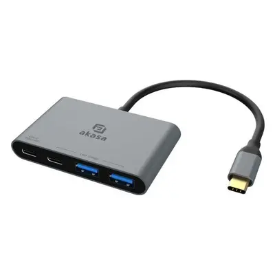 USB Hub AKASA - USB Type-C 4-In-1 Hub / AK-CBCA31-18BK