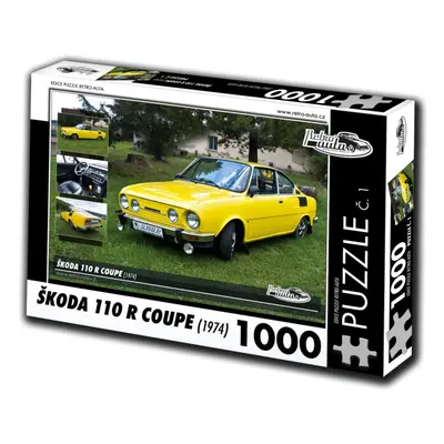 RETRO-AUTA Puzzle č. 1 ŠKODA 110 R COUPE (1974) 1000 dílků