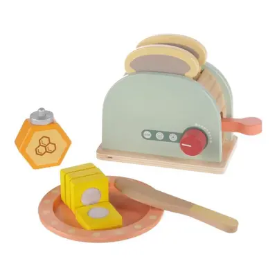 Dětský spotřebič ZOPA Dřevěný toaster set Wood