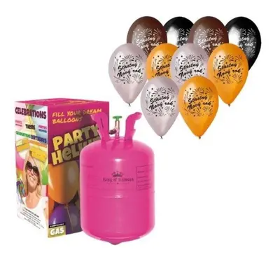 Helium Kingofbal Helium a sada latex. balónků mix štastný nový rok 10 ks 30 cm silvestr