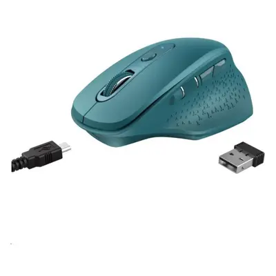 Myš Trust Ozaa Rechargeable Wireless Mouse, modrá