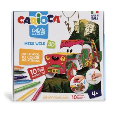 Carioca Create & Color 3D Ms. Wild Toys