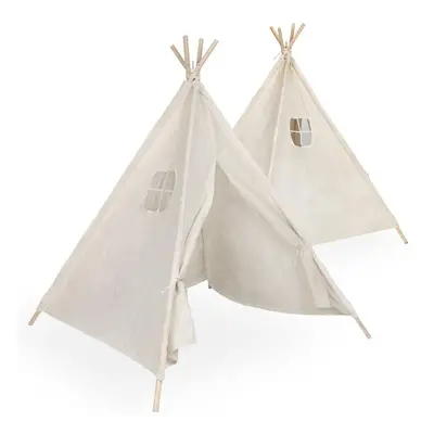 KIK KX5187 Dětský stan Tipi Wigwam 135 cm šedý