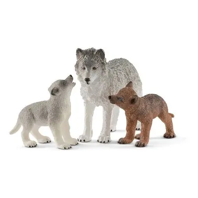 Schleich 42472 Vlčice a mláďata vlka