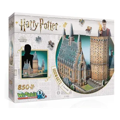 3D puzzle Wrebbit 3D puzzle Harry Potter: Bradavice, Velká síň 850 dílků