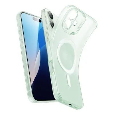 ESR Zero Clear Case (HaloLock), Compatible with iPhone 16 Plus, Frosted Green 1A7720401