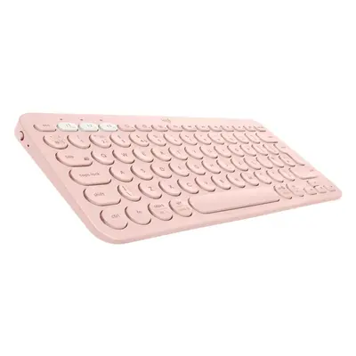 Klávesnice Logitech Bluetooth Multi-Device Keyboard K380, růžová - US INTL