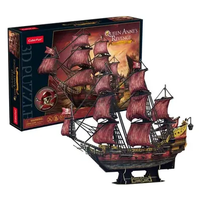 3D puzzle CUBICFUN 3D puzzle Plachetnice Queen Anne's Revenge 391 dílků