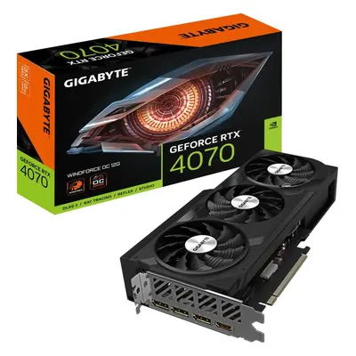 Grafická karta GIGABYTE GeForce RTX 4070 WINDFORCE OC 12G