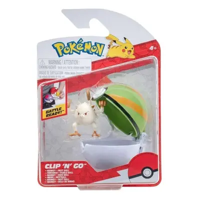 Herní set Pokémon Clip 'N' Go Mankey + Nest Ball