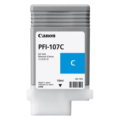 Cartridge Canon PFI-107C azurová