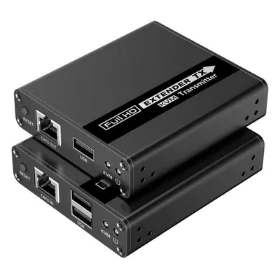 Extender PremiumCord HDMI KVM extender 4K a FULL HD 1080p na 70m s přenosem USB