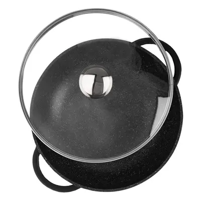 Pánev wok ORION GRANDE Pánev WOK pr. 32 cm skleněná poklice