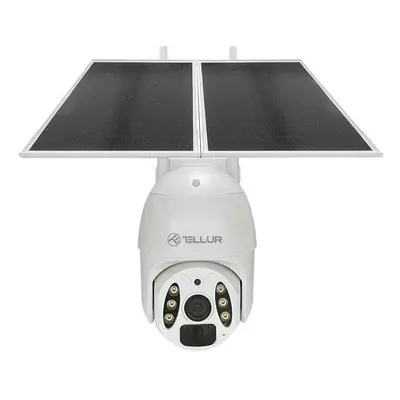 Tellur WiFi Smart solární kamera 20W, Ultra HD 2K, Pan + Tilt, IP65, PIR, outdoor, bílá TLL33155