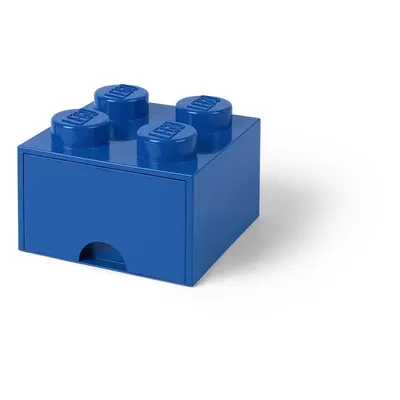 Úložný box LEGO Úložný box 4 s šuplíkem - modrá