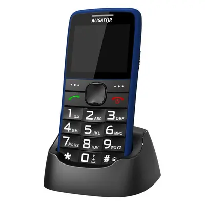 Mobilní telefon Aligator A675 Senior modrá