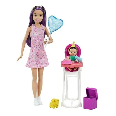 Barbie Chůva herní set Narozeniny, Mattel GRP40