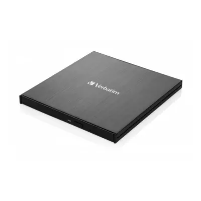 Externí vypalovačka VERBATIM CD/DVD Slimline USB-C, černá