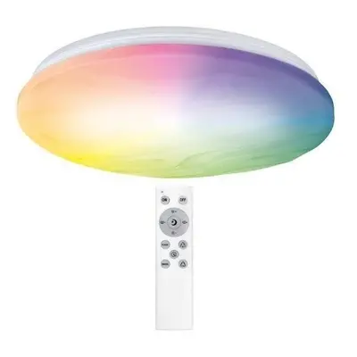 Stropní světlo Solight LED smart stropní světlo Wave, 30W, 2300lm, wifi, RGB + CCT, dálkové ovlá