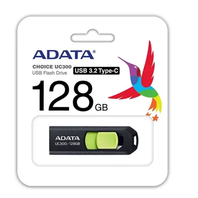 128GB ADATA UC300 USB 3.2 černá/zelená