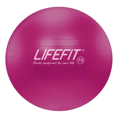 Gymnastický míč Lifefit anti-burst 75 cm, bordó