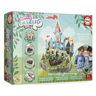 3D puzzle EDUCA Kreativní sada 3D Dream Gardens: Hrad 2v1