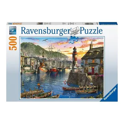 Puzzle Ravensburger 150458 Východ slunce v přístavu