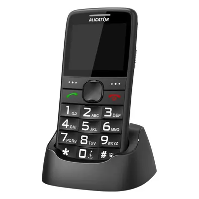 Mobilní telefon Aligator A675 Senior černá