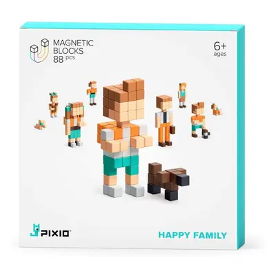 Stavebnice Pixio Happy Family Smart magnetická