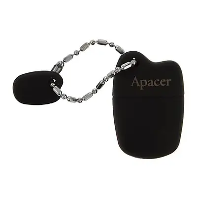 Apacer USB flash disk, USB 2.0, 64GB, AH118, černý, AP64GAH118B-1, USB A, s krytkou