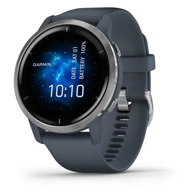 Chytré hodinky Garmin Venu 2 Silver/Granite Blue Band