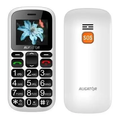 Mobilní telefon Aligator A321 Senior White