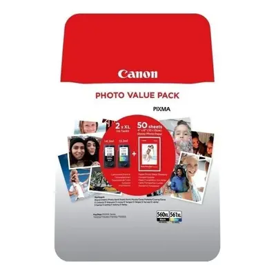 Cartridge Canon PG-560XL/CL-561XL Multipack+ PP-201 10x15cm 50I