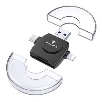 Čtečka karet Viking V4 USB 3.0 4v1 černá