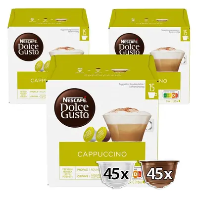 Kávové kapsle NESCAFÉ® Dolce Gusto® Cappuccino XXL - 90 kapslí (45 porcí)