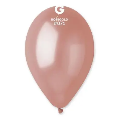 SMART BALLOONS metalické 100 ks růžovo zlaté 26 cm