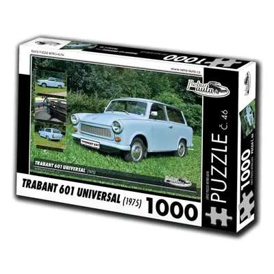 RETRO-AUTA Puzzle č. 46 Trabant 601 Universal (1975) 1000 dílků