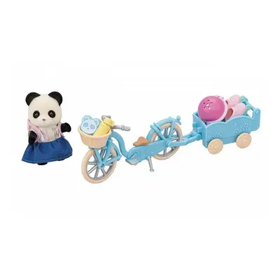 Set figurek a příslušenství Sylvanian Families Panda a cyklo-bruslařský set