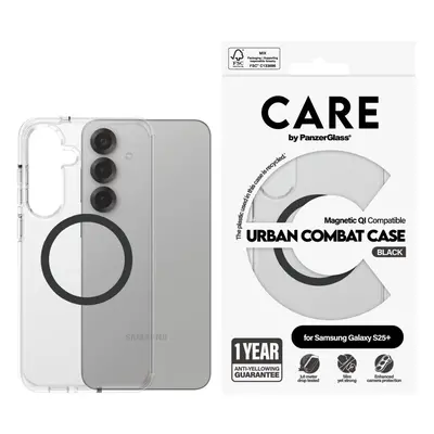 PanzerGlass CARE kryt Samsung Galaxy S25+ Urban Combat čirý/černý QI CRRFUBQG37942