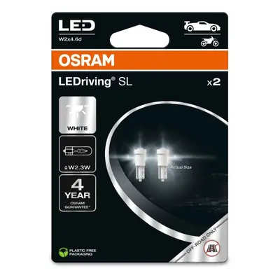 LED autožárovka OSRAM LEDriving SL W2,3W, Studeně bílá 6000K, dva kusy v balení